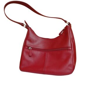 Gianni Bernini Elegant Red Shoulder Bag
